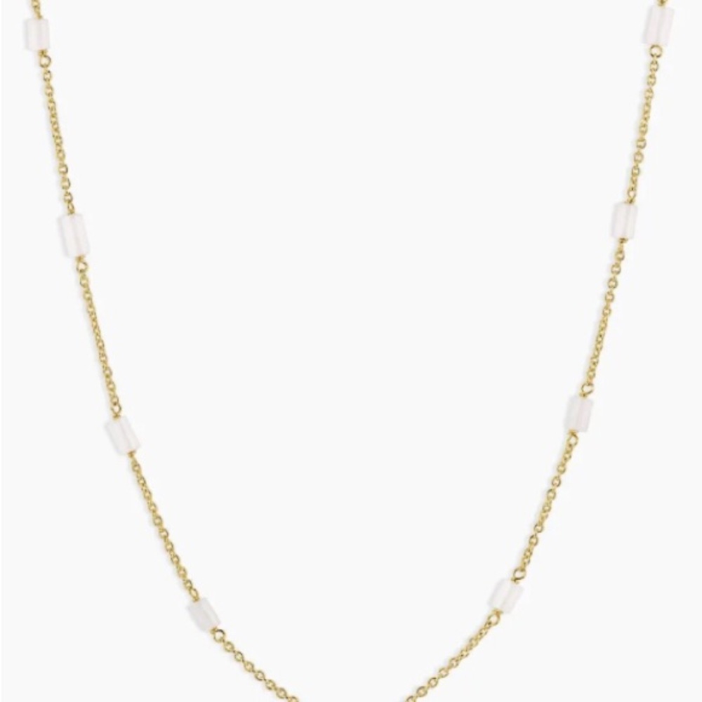 Gorjana Tatum White Bead Necklace